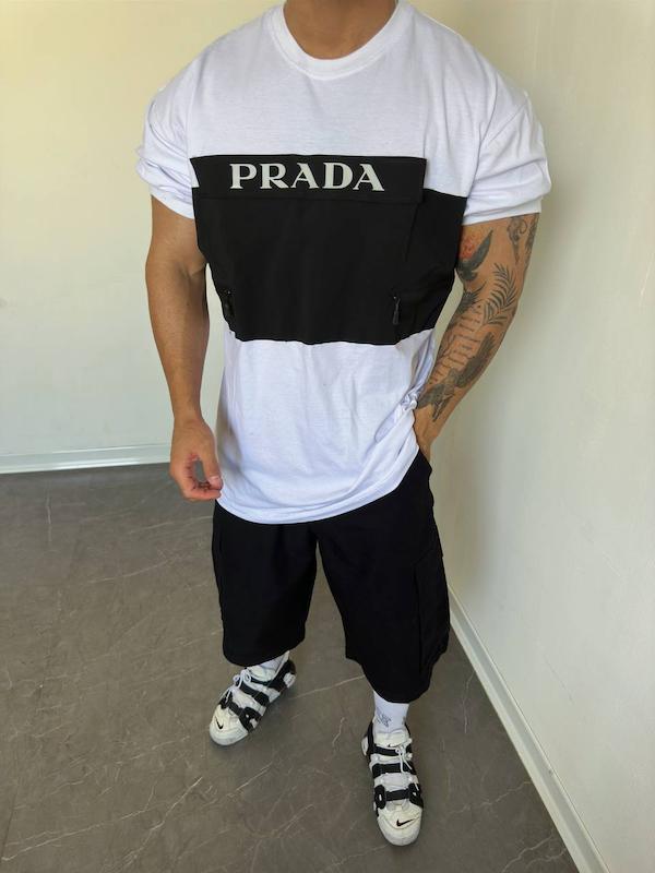 تیشرت پرادا جیب دار