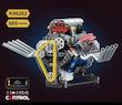 لگو (lego) موتور ۸ سیلندر(V8) با قابلیت حرکت و کنترل از روی گوشی
