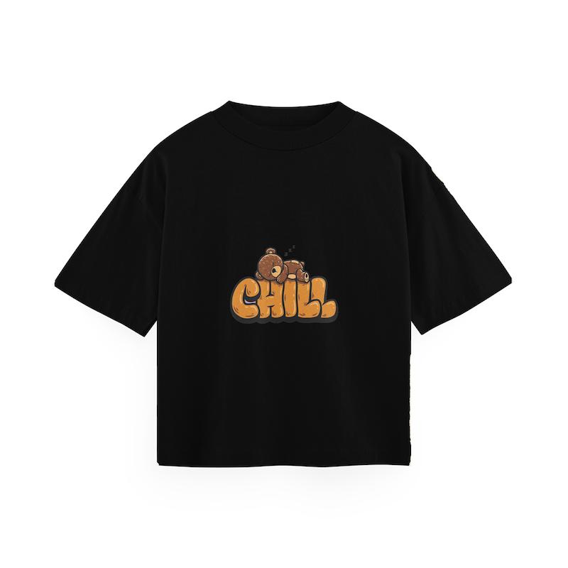 تیشرت باکسی طرح تدی CHILL