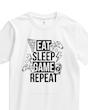 تیشرت طرح EAT SLEEP GAME REPEAT
