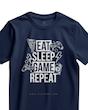 تیشرت طرح EAT SLEEP GAME REPEAT