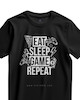 تیشرت طرح EAT SLEEP GAME REPEAT