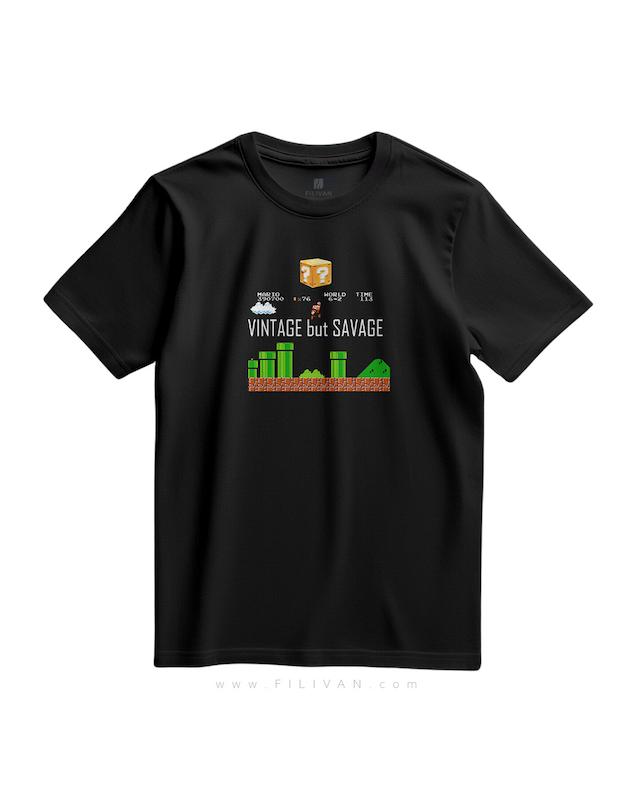 تیشرت طرح savage Super Mario