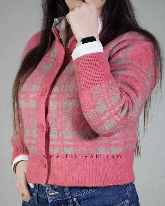 ژاکت کاردیگان چهارخونه