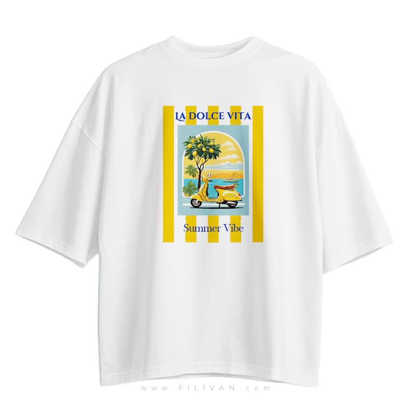 تیشرت طرح summer vibe (سامر وایب)