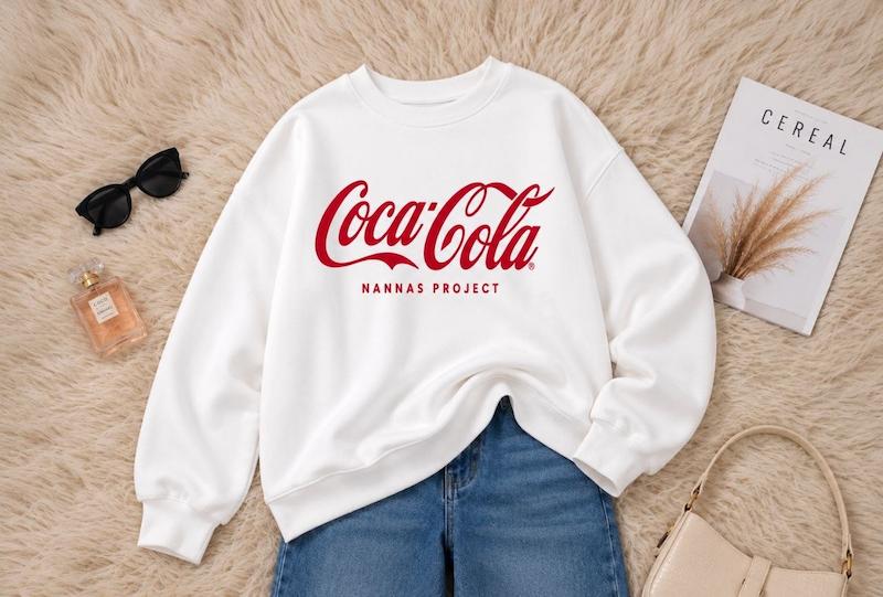 دورس اسپان گرم بالا داخل کرکی زنانه طرح cocacola