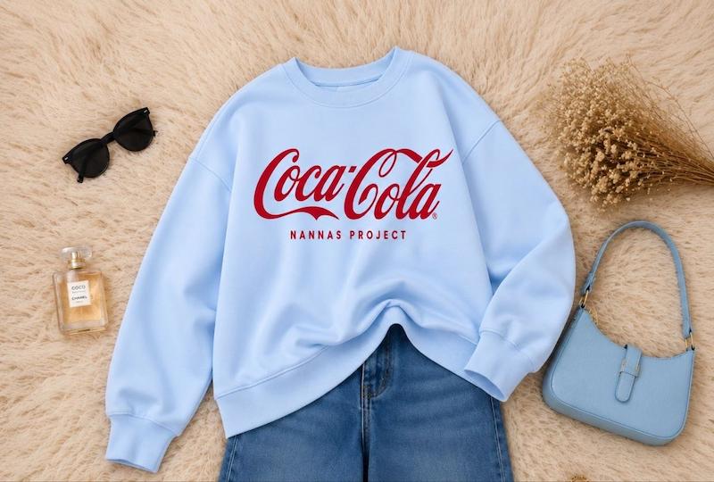 دورس اسپان گرم بالا داخل کرکی زنانه طرح cocacola