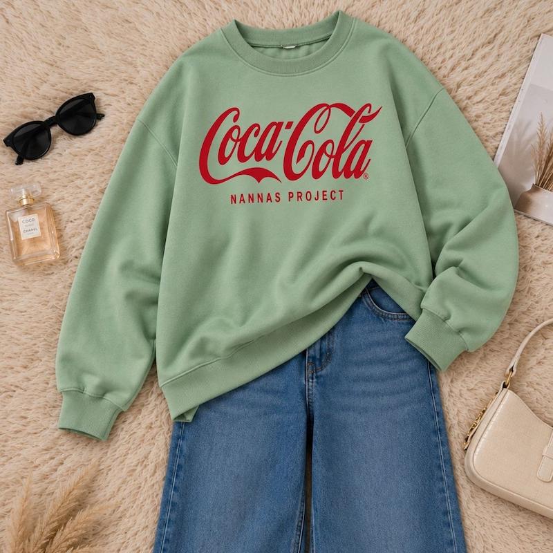 دورس اسپان گرم بالا داخل کرکی زنانه طرح cocacola