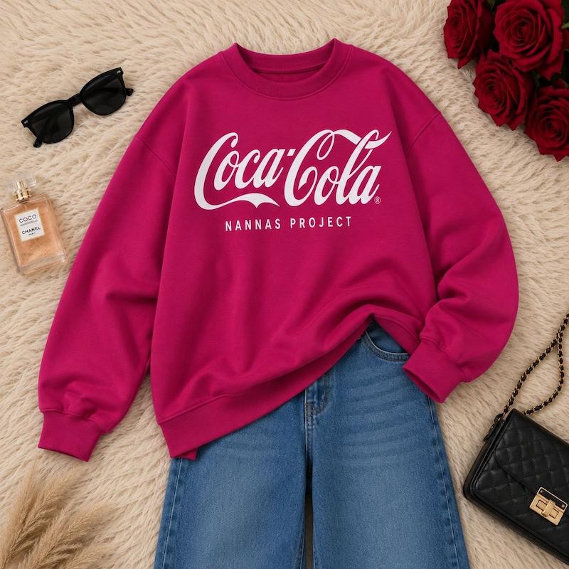 دورس اسپان گرم بالا داخل کرکی زنانه طرح cocacola