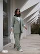 کت شلوار مازراتی آستین زارایی زنانه- مدل پوپک 