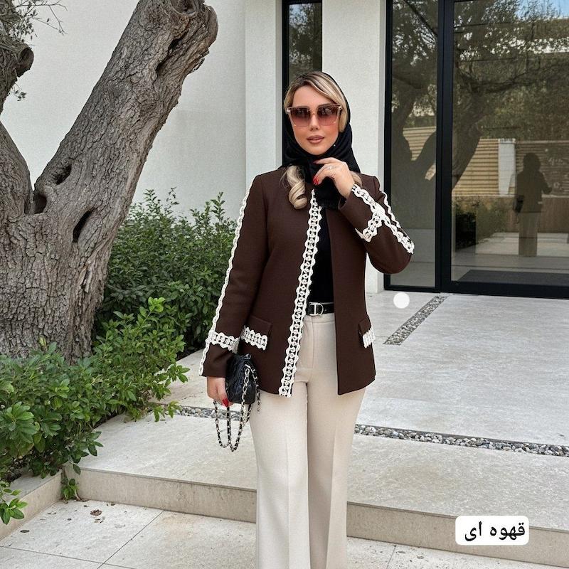 کت بزیاق مزونی زنانه - مدل سپید 