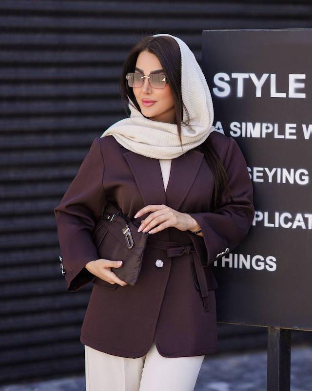 کت تک مازراتی یقه انگلیسی زنانه جیب فیلتو