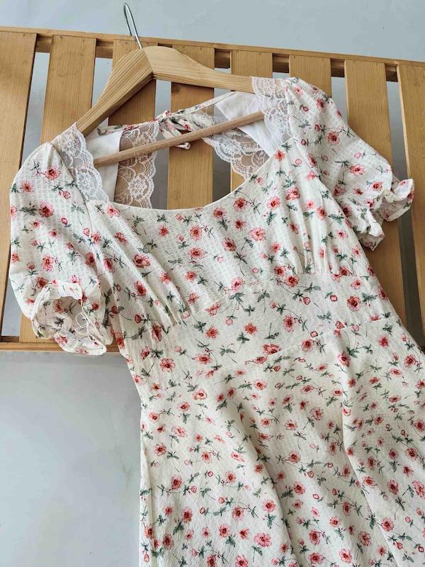 پیراهن کمر باز  ولنتاین فانتزی زنانه 