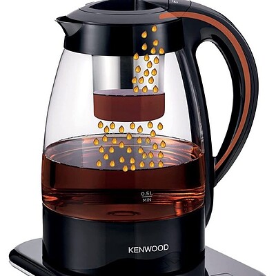 کتری شیشه ای اتوماتیک 1.2 لیتر Kenwood Automatic Tea Maker مدل Tmg70.000Cl