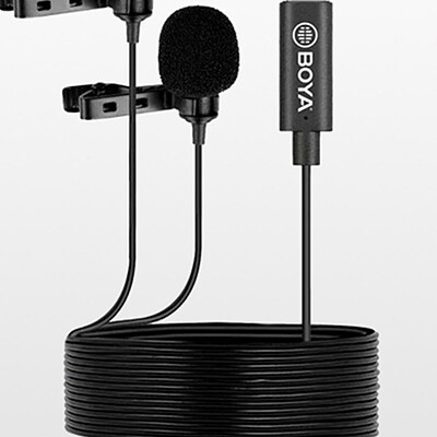 میکروفن یقه ای بویا BOYA BY-M3D Dual Lavalier Microphone