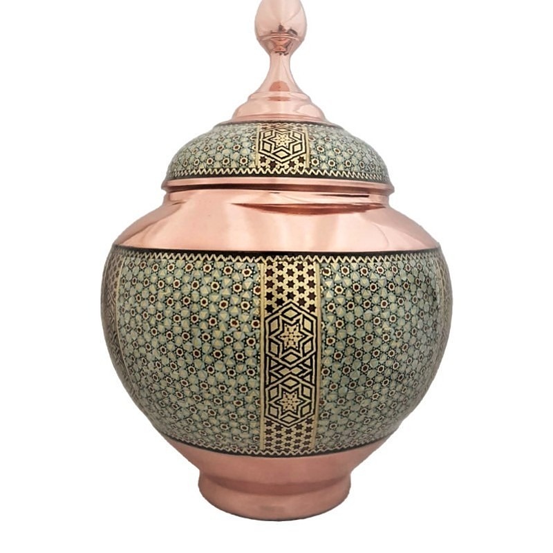 قندان سیبی خاتم ممتاز اعلاء