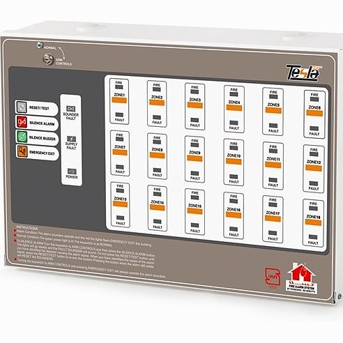 کنترل پنل اعلام حریق تسلا مدل TCP 16-18