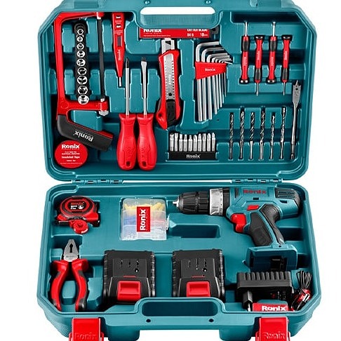 کیت دریل شارژی رونیکس 18 ولت مدل RS-8018