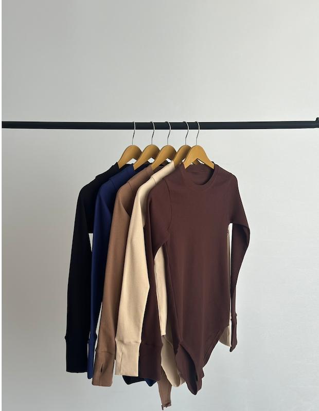 بادی یقه گرد آستین فینگر