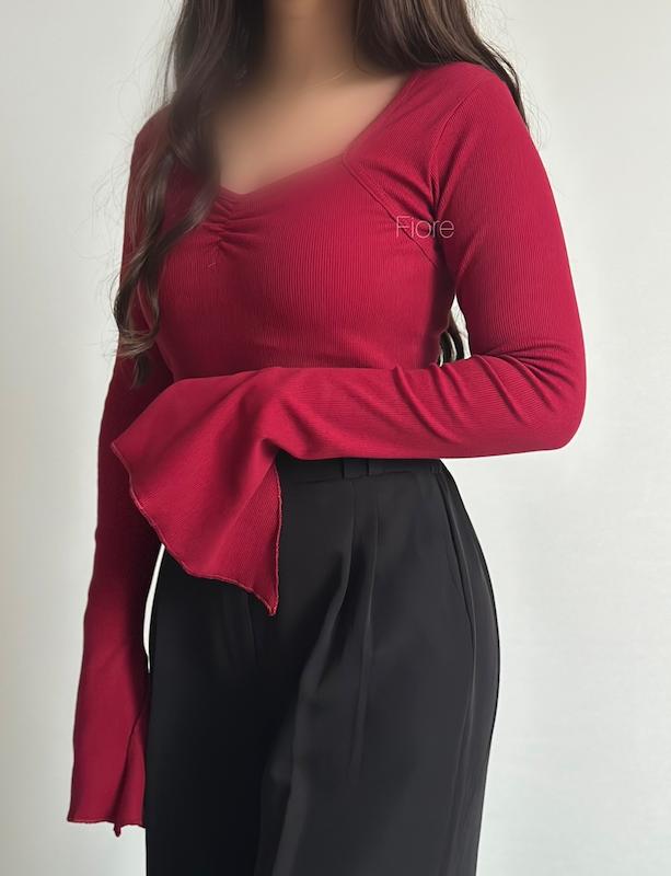 کراپ دلبری آستین کلوش