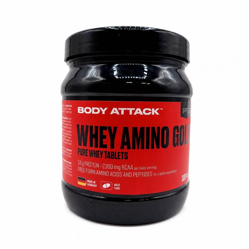 مکمل آمینو وی گلد بادی اتک 300 عددی  BODY ATTACK WHEY AMINO GOLD (لاین امارات) D