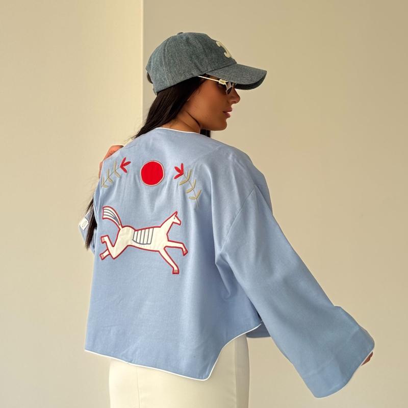 کت کوتاه آبی پالم PALM