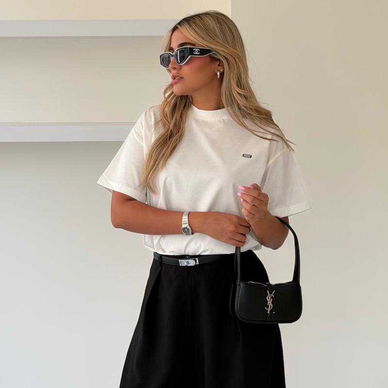 تيشرت LA سفيد