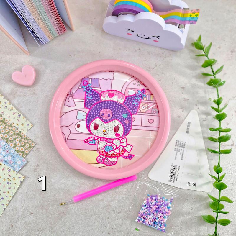 نقاشی الماسی قاب گرد