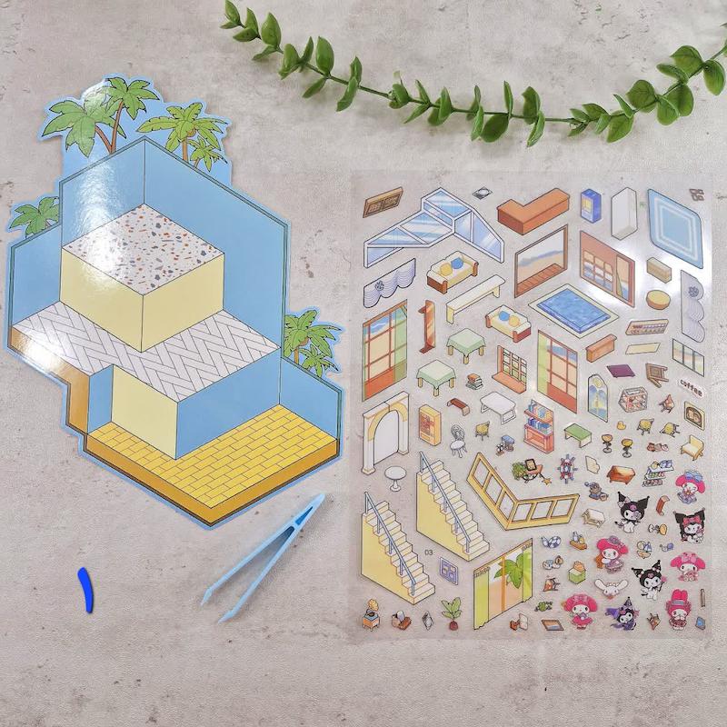 استیکر طرح اتاق.۵بعدی