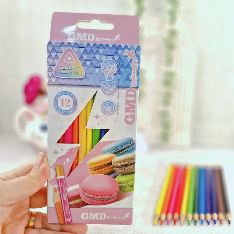 مداد رنگی ۱۲ رنگ gmd