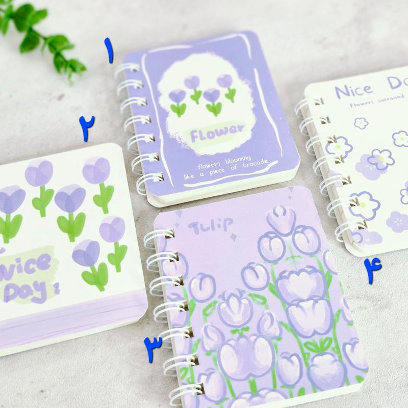 دفترچه سیمی طرح لاله