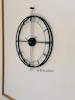 ساعت دیواری فلزی مینیمال مدل رومی | طراحی مدرن و بدون شیشه(Modern metal wall clock)