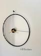 ساعت دیواری فلزی مینیمال مدل هندسی مدرن(Modern metal wall clock)