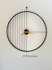 Modern metal wall clock