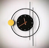 Modern metal wall clock