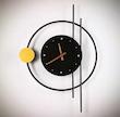 Modern metal wall clock