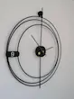 ساعت دیواری مینیمال فلزی مدل Black Circle