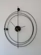 ساعت دیواری مینیمال فلزی مدل Black Circle