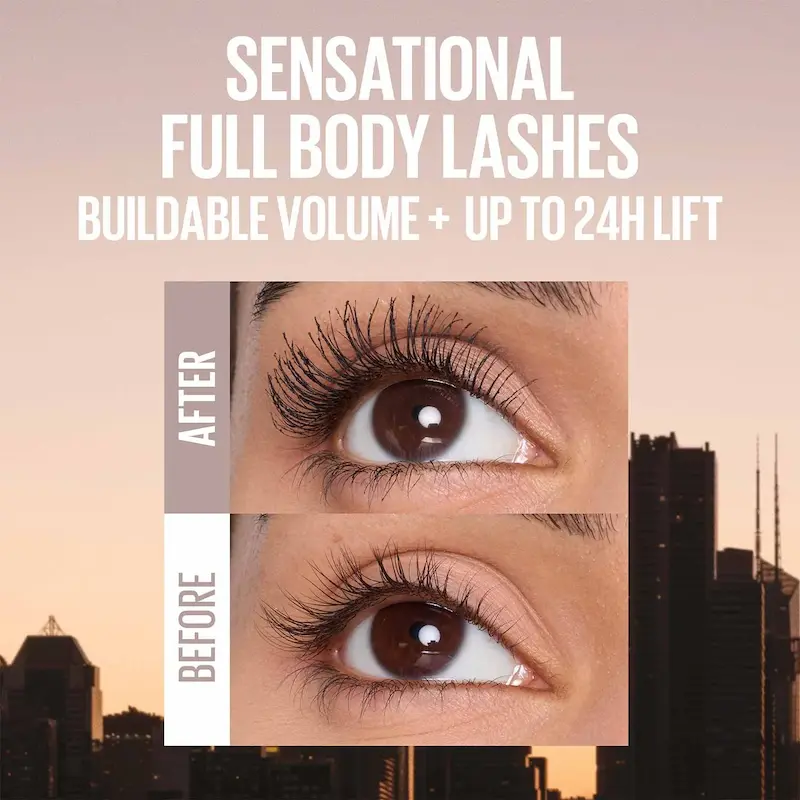 ریمل لش سنسیشنال بادی میبلین Maybelline Lash Sensational Body Full Volume Lifting Washable Mascara