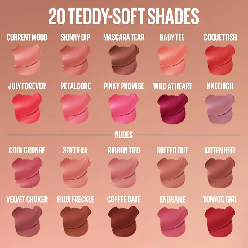 تینت لب و گونه تدی میبلین Super Stay Teddy Tint