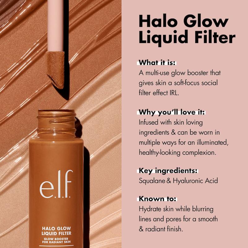 کرم پودر گلو لیکوئید الف e.l.f. Halo Glow Liquid Filter