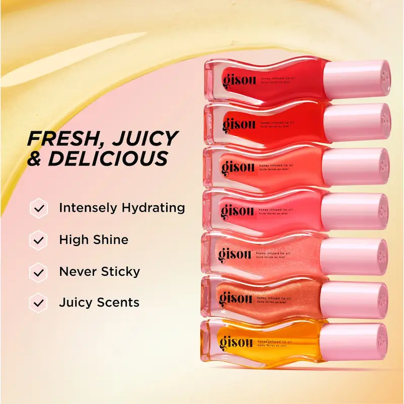 لیپ اویل عسل گیسو Gisou Honey Infused Lip Oil