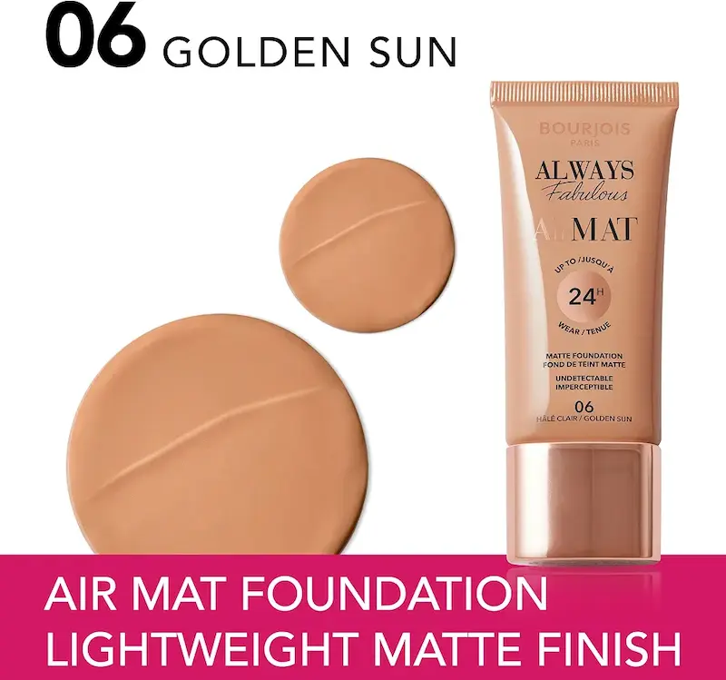 کرم‌پودر مات ایرمت بورژوا Bourjois Always Fabulous Air Mat Foundation
