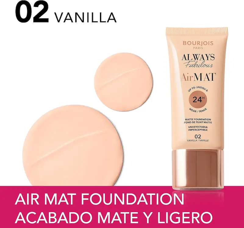 کرم‌پودر مات ایرمت بورژوا Bourjois Always Fabulous Air Mat Foundation