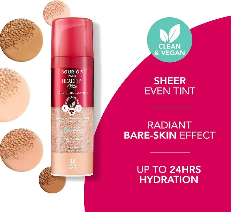 تینت صورت بورژوا Healthy Mix Glow Tint Essence