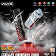 ویپ یکبار مصرف 25 هزار پاف وزول vozol مدل قلیان GEAR SHISHA 25000
