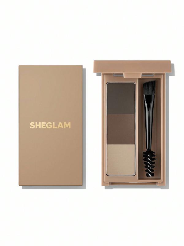پالت سایه ابرو سه رنگ شیگلم مدل Puff Brow