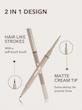 مداد دو سر ابرو شیگلم مدل BROWS ON DEMAND 2 IN 1 BROW PENCIL