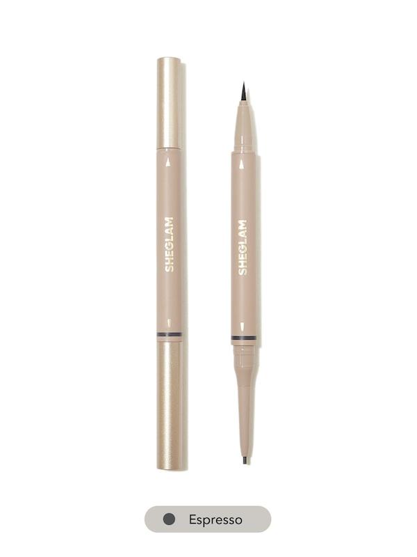 مداد دو سر ابرو شیگلم مدل BROWS ON DEMAND 2 IN 1 BROW PENCIL