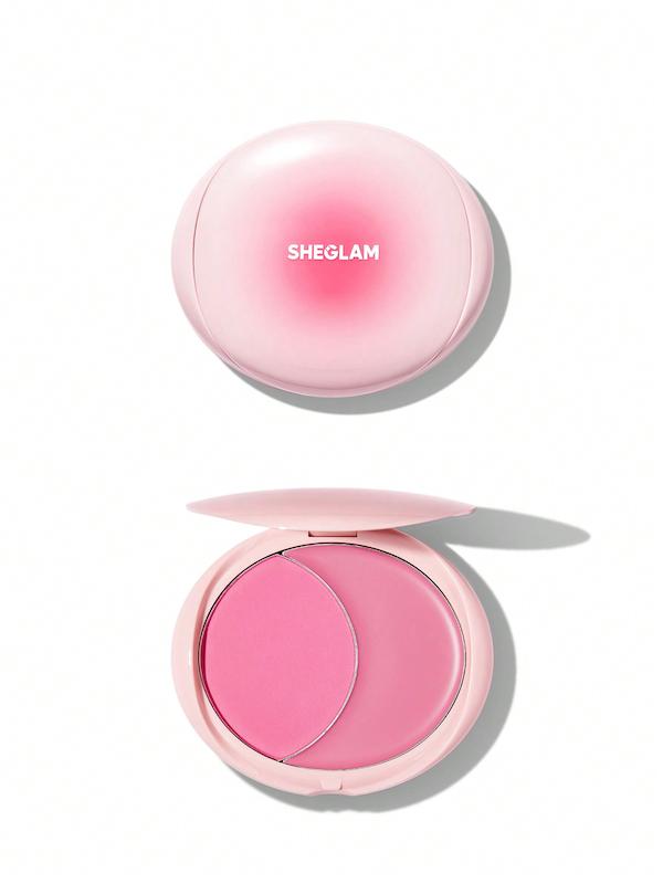 رژگونه کرمی پودری شیگلم مدل Cheek 2 Cheek Blush Duo رنگ Pink Sprinkles